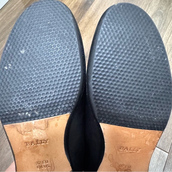 Bally Black Leather Bit Loafers with Silver Hardware women’s US 6.5 - Picture 7 of 8